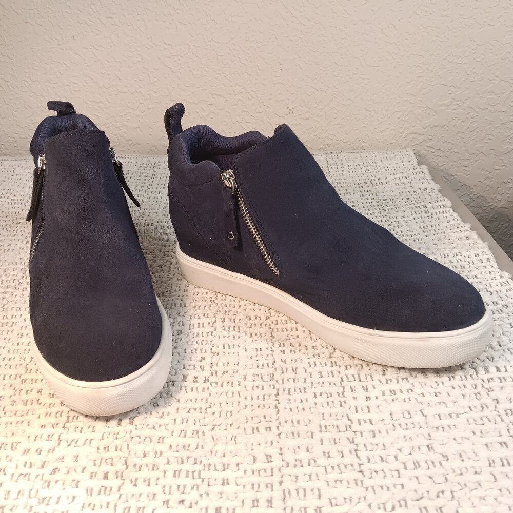 Steve Madden women's 'Silya' Suede Genuine Leather Sneakers Ankle Boots sz 9.5